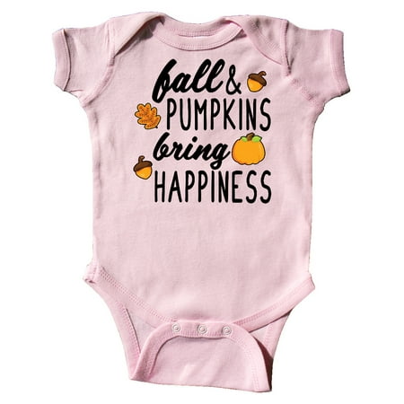 

Inktastic Thanksgiving Fall and Pumpkins Bring Happiness Gift Baby Boy or Baby Girl Bodysuit
