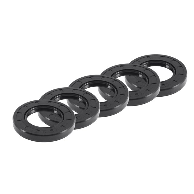 Sello de Aceite Universal TC Doble Labio con Resorte de Acero 40x70x10mm Alta Presión Caucho NBR Negro 5pcs