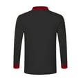 thumbnail image 5 of Polo Shirt Men Long Sleeve Button Down Tees Shirt Basic Black Mens Summer Dress Shirts, 5 of 8