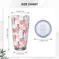 thumbnail image 4 of Gaeub Tropical Corals Seahorse Print 20-Ounce Stainless Steel Car Cup,Tumblers Cups with Lids and Straw,Coffee Cups for Adults Kids Home Car Office School Travel Party-Straw Three-piece Set, 4 of 8