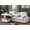 Beige, variant on 91" Convertible Sleeper Sofa, Chenille Modern L-Shaped Couches with Storage Chaise, Pull Out Sectional Futon Sofa Bed with Drop-Down Table and Cup Holders for Bedroom, Charcoal