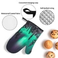 thumbnail image 3 of Naloa Northern Lights 2 Oven Mitts and Pot Holders 4 pcs Set, Cooking Baking Grilling Kitchen Oven Glove for Cooking, 3 of 6