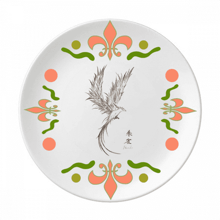 

Rosefinch Sketch Fuying Painting Bird Fushicho Flower Ceramics Plate Tableware Dinner Dish