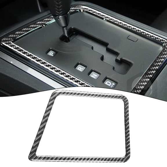 Carbon Fiber Gear Shift Frame Cover Trim For Dodge For Challenger 2008-2014 New