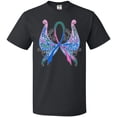 thumbnail image 3 of Inktastic Thyroid Cancer Awareness with Butterfly Ribbon Words T-Shirt, 3 of 5
