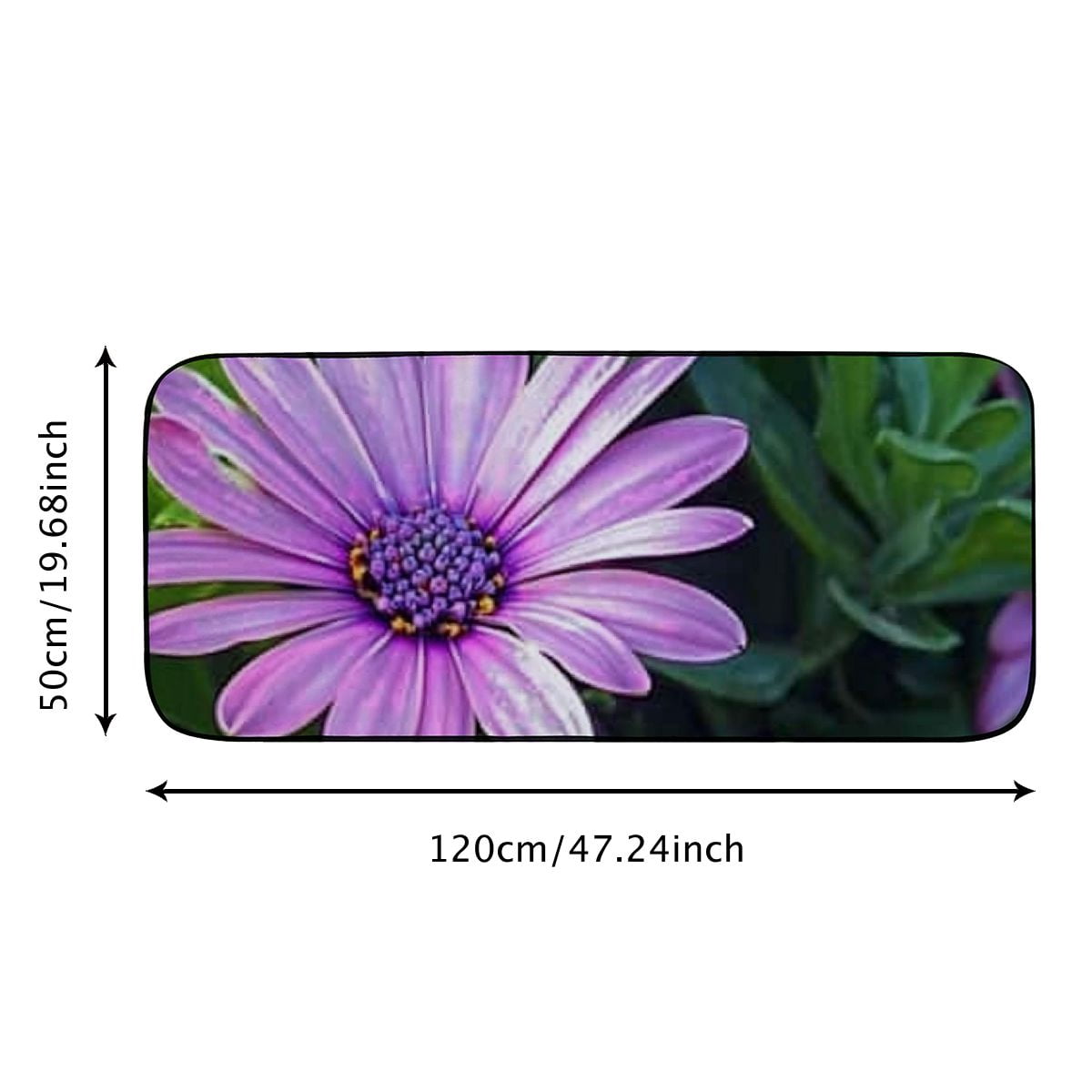 Heduofu Decorative Door Mat, Door Mat with Non-Slip Rubber Backing, Easy Cleaning, Traps Dirt, Rug for Entry, Patio, Garage - Cluster Flowers Little Flower Beautiful Nature 19.68*47.24 in
