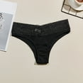 thumbnail image 2 of vigerkar Women's Sexy Panties Lace Knickers Panty Soft Briefs (Black, L), 2 of 4