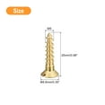 thumbnail image 2 of Uxcell 10Pack M5 x 25mm Brass Slotted Drive Flat Head Wood Screws Self Tapping Screw, 2 of 6