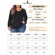 thumbnail image 5 of Blusas de mujer de talla grande Agnes Orinda para trabajo, oficina, con pliegues, de manga larga, escote en V, 3X, negras, 5 of 5