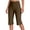 Coffee, variant on Capri Pants for Women Spring Summer Elastic High Waist Wide Straight Leg Loose Workout Yoga Pants Capris with Pockets