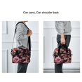 thumbnail image 6 of Lunch Bag Portable Crossbody Meal Bag Cooler Bag Insulated Lunch Bag Food Bag Handheld & Crossbody Design Maroon Roses Seamless, 6 of 6