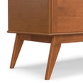 thumbnail image 5 of Draper 60 inch Wide Solid Wood Mid Century Low TV Stand in Teak Brown For TVs up to 65 inches, 5 of 13