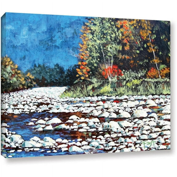 ArtWall Gene Foust "Pebble Creek" Gallery-Wrapped Canvas Art