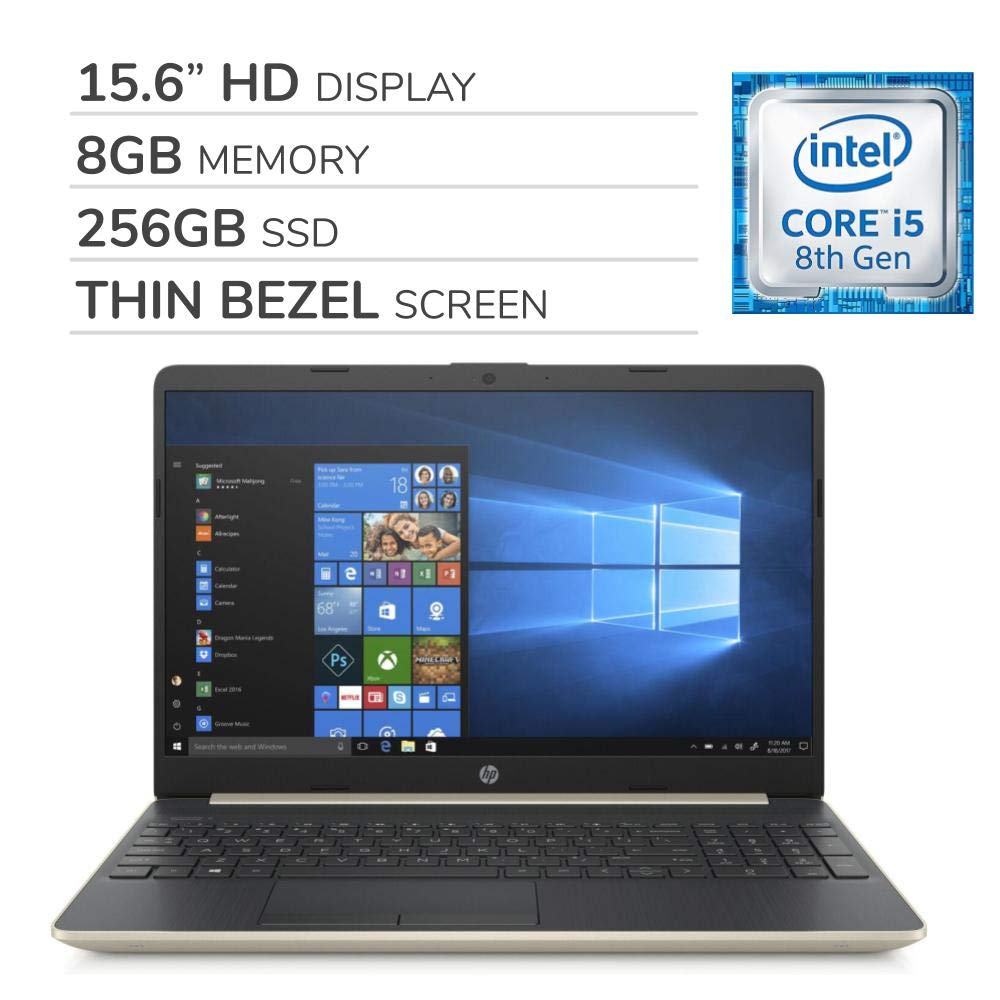 HP Pavilion 2019 Premium 15.6 HD Laptop Notebook Computer, 4-Core Intel ...