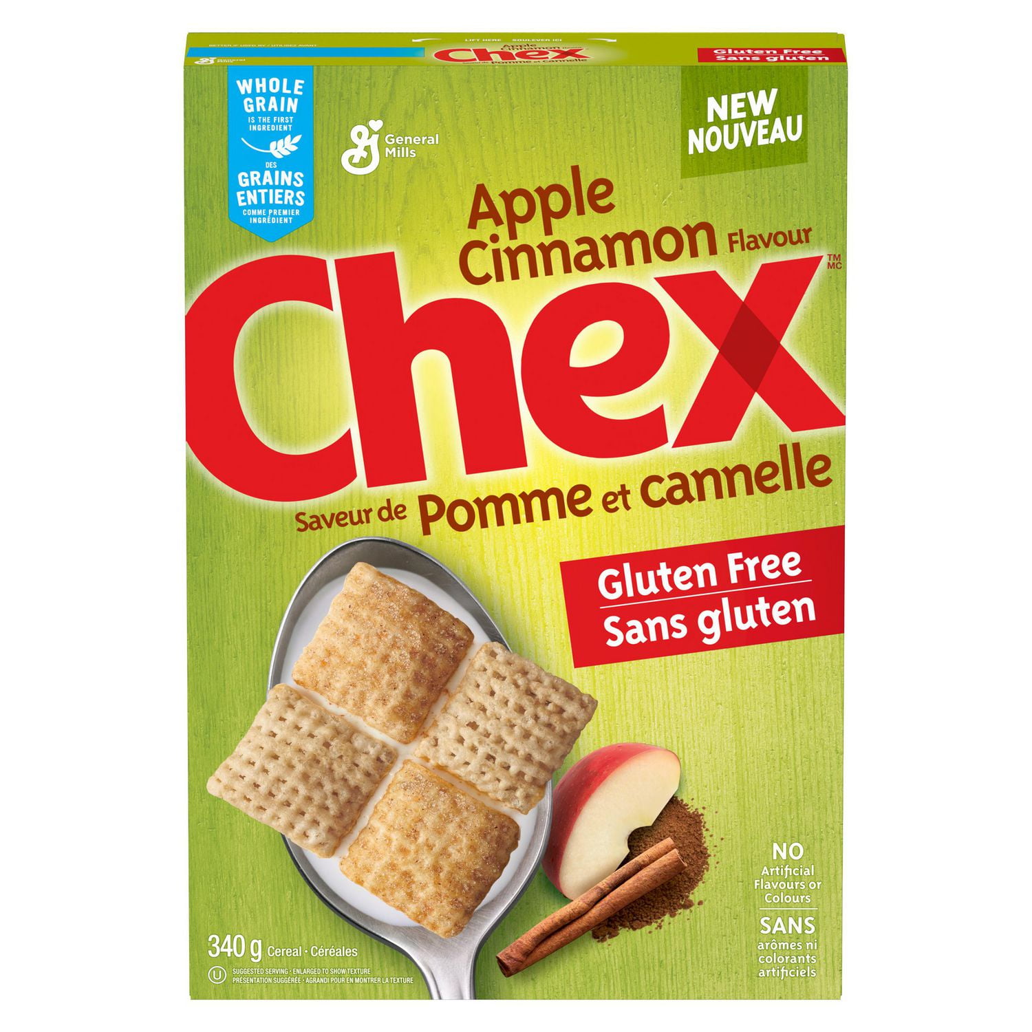 Chex Sans Gluten Pomme et cannelle Céréales