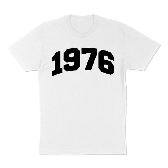 1976 College Style Shirt Unisex Large White