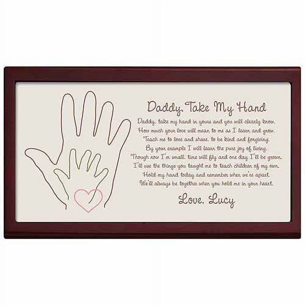 Personalized Daddy Take My Hand Keepsake Box