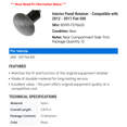 thumbnail image 2 of Interior Panel Retainer - Compatible with 2012 - 2017 Fiat 500 2013 2014 2015 2016, 2 of 2