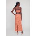 thumbnail image 3 of Women's Tropical Leaf Print Drawstring Waist Maxi Skirt, 3 of 3