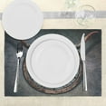 thumbnail image 3 of Ambesonne Wagon Wheel Place Mats Set of 4, West Skull, Standard Size, Multicolor, 3 of 6