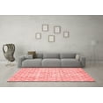 thumbnail image 3 of Ahgly Company Machine Washable Indoor Rectangle Abstract Red Modern Area Rugs, 7' x 10', 3 of 4