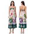 thumbnail image 1 of SUNSIOM Robe Sans Manches à Bretelles Spaghetti pour Femmes Robe Longue Fluide d'Été Imprimée pour Fête Cocktail Plage Mode Urbaine, 1 of 6