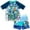 Blue, variant on Minecraft Zombie Big Boys Rash Guard and Swim Trunks Outfit Set Little Kid to Big Kid
