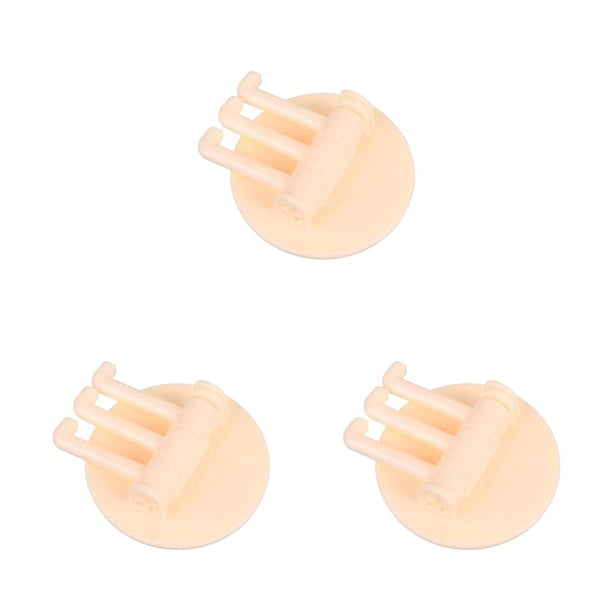 Yuarrent Gancho adhesivo giratorio de tres ramas 3 en 1 Ganchos para palos Ganchos para suministros de cocina Soporte para llaves Estantes de Type1 NO1
