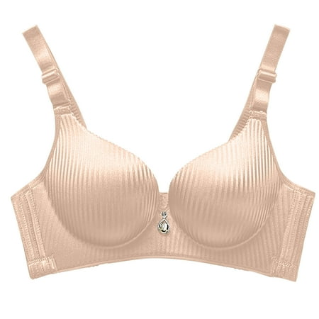 Jamicy Womens Soft Bras Clearance Push Up Bras for Women No Underwire Supportive Bras Breathable Bra Comfortable Soft Bralettes Minimizer Bras