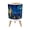 Color 4, variant on Small Trash Can with Lid Nautical Boat Helm Compass Lighthouse Rustic Style Beach 1.8 Gallon Dog Proof Trash Can Round Garbage Can Waste Bin Wastebasket for Bathroom Bedroom Living Room