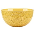 thumbnail image 2 of Certified International  French Bees Set of 4 Embossed Honeycomb Ice Cream Bowls - 6" Diam x 3", 2 of 4
