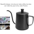 thumbnail image 2 of 350ML Gooseneck Pour Over Coffee Kettle, Food Grade 304 Stainless Steel, Uniform Extraction, Gooseneck Coffee Kettle Suitable for Home, Office, Cafe, Coffee Shop, Etc, 2 of 6
