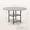 grey, variant on 47'' Round Dining Table for 4, Kitchen Table with Storage Shelf & Metal Legs, Circle Table for Living Room Apartment (Only Table) Grey