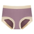 thumbnail image 6 of huanledash Women Underpants Contrast Color Cotton Anti-pilling Tear Resistant Quick Dry Soft High Elasticity Band Seamless Anti-septic Women Briefs for Daily Wear, 6 of 8