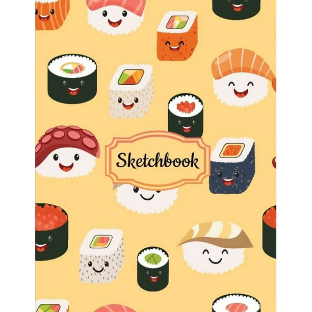 Sketchbooks Sketchbook Kawaii Cute Sushi Japanese Pattern Sketch