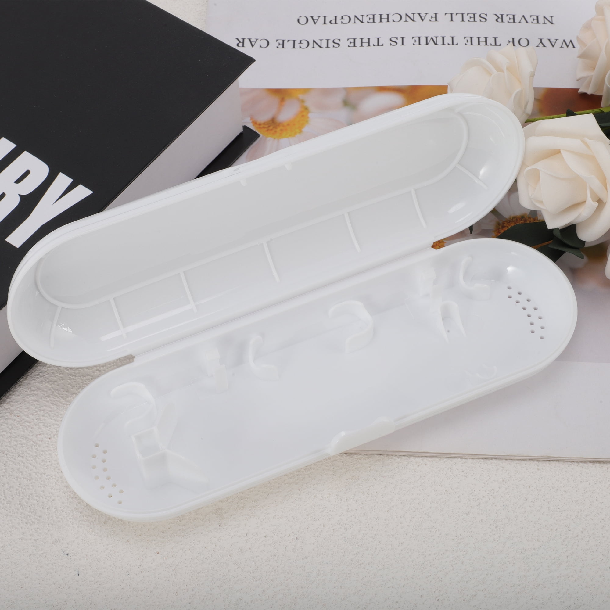 Unique Bargains Portable Electric Toothbrush Travel Case Oral-B Models White