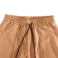 thumbnail image 6 of Ceisia Mens Textured Knit Drawstring Joggers Elastic Waist Casual Tapered Pants for Men Daily Khaki S Gifts for Father, 6 of 8