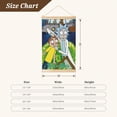 thumbnail image 3 of Rick And Morty Wooden Shaft Hanging Poster Home Decor Poster Wall Art Painting For Living Room Bedroom 20"X30", 3 of 7