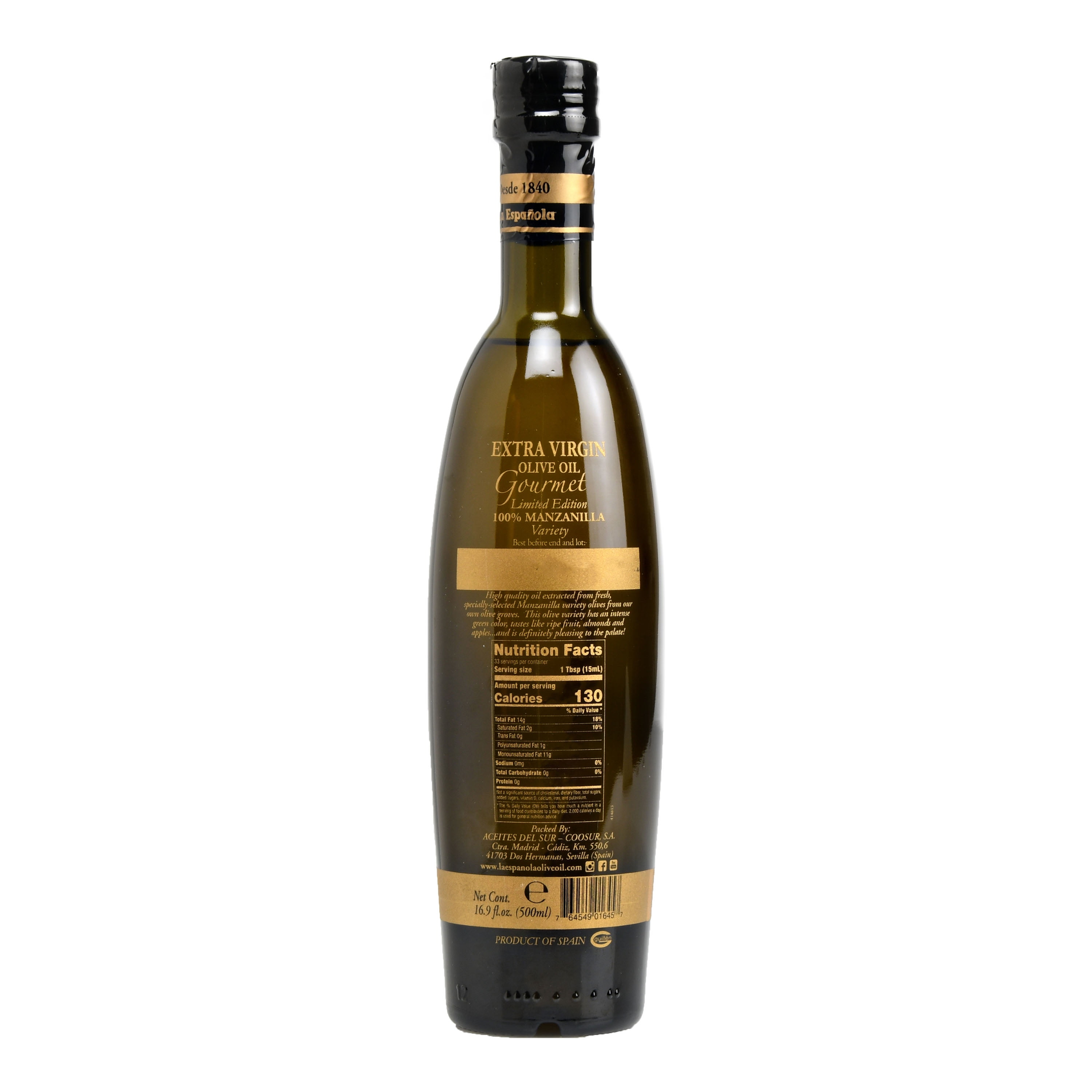 La Espanola Gourmet Extra Virgin Olive Oil, 16.9 fl oz