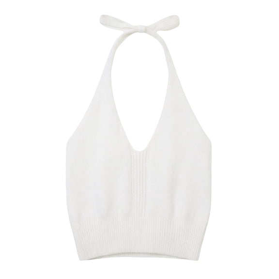 GiLiling Kids Solid Color Hollow Out Backless Camisole Vest Round Neck Fashion Top (Black, 12-18 Months)