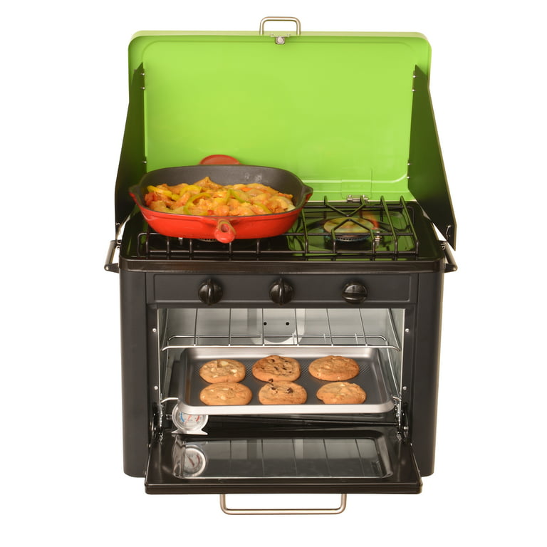Portable Outdoor Propane Oven Stove Combo for Camping, RV, Tailgating,  Trailer