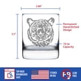 thumbnail image 4 of Bevvee Whiskey Rocks Glass 10.25 oz Tiger Face Gifts for Whiskey Enthusiasts Glassware & Drinkware, 4 of 4
