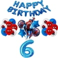 thumbnail image 5 of Decoración de cumpleaños de Spiderman, suministros para fiestas, vajilla desechable, vasos de papel, platos, telón de fondo, pancarta, mantel, baby shower para niños, 5 of 5