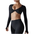 thumbnail image 2 of Sexlip Womens Sheer Mesh Panel Bodysuit Long Sleeve Design Lightweight Fabric Relaxed Silhouette for Party Events Black XL, 2 of 9