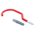 thumbnail image 6 of HINTRMENT Bike Hangers For Garage Ceiling Storage Hook Red PVC Garage Organization 1Pcs, 6 of 8