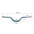 thumbnail image 4 of Mountain Bike Handlebar 31.8mm 720/780mm Extra DH Handle Long Riser Bar Aluminum Alloy, 4 of 9