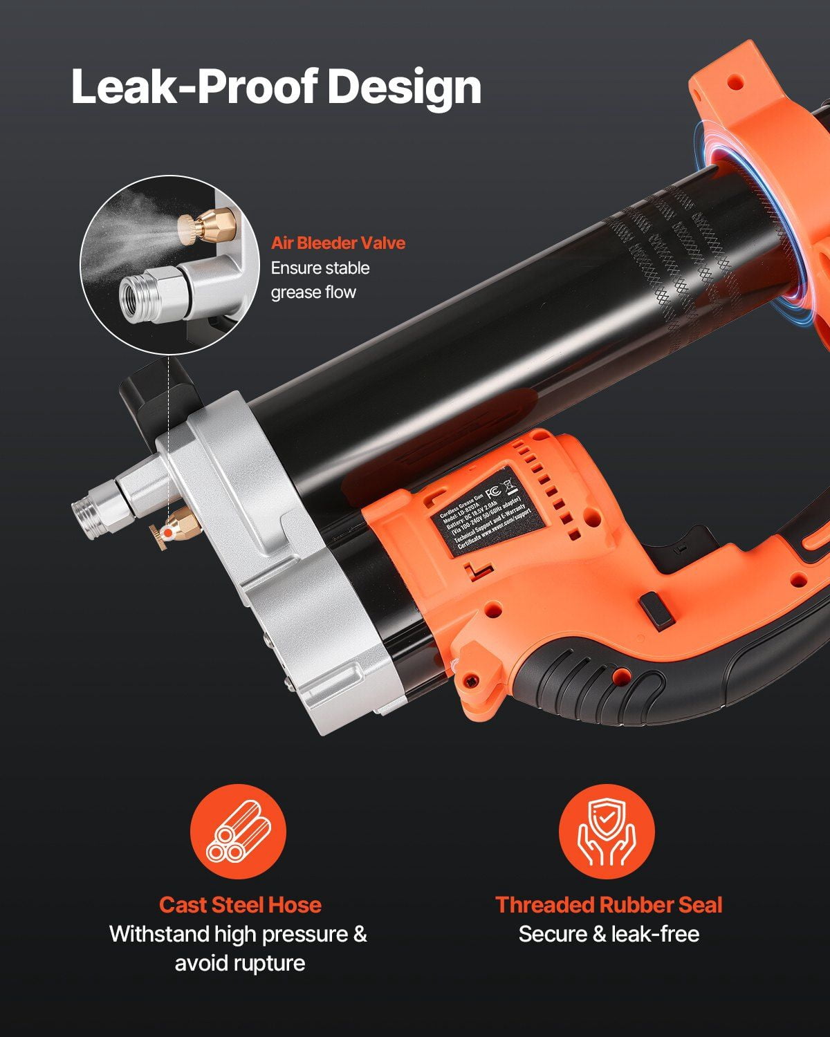 20V Cordless Electric Grease Gun Kit with Battery & 30-Inch Hose – Heavy Duty, Rechargeable, High-Pressure Greasing Tool for Automotive, Truck, and Machinery Maintenance