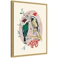 thumbnail image 4 of Kate and Laurel Framed Canvas Wall Art Print 'Winter Fellow Birds' by Hannah Beisang, 18 x 24 Sylvie Bright Gold Frame, Whimsical, Animal Art for Wall Decor, 4 of 8