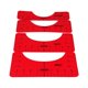 thumbnail image 2 of 4 Piezas Camiseta de PVC Guía de La Regla Sublimación Centrada, Camiseta Reglas de Artesanía para Alineación Central para Jóvenes para Jóvenes Niños P rojo Soledad Guía de regla de camiseta, 2 of 10