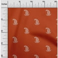 thumbnail image 2 of oneOone Cotton Poplin Red Fabric Asian Block Paisley Craft Projects Decor Fabric Printed By The Yard 56 Inch Wide, 2 of 4